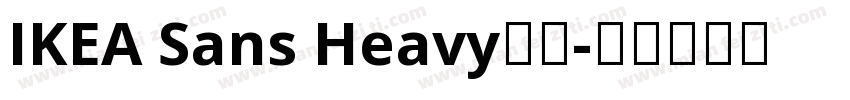 IKEA Sans Heavy字体字体转换